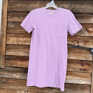 Madewell Lavender Crewneck shirt dress